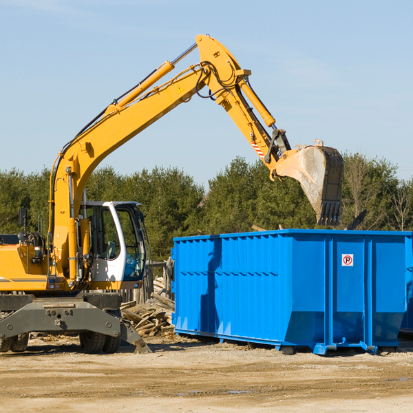 what are the rental fees for a residential dumpster in Mekinock